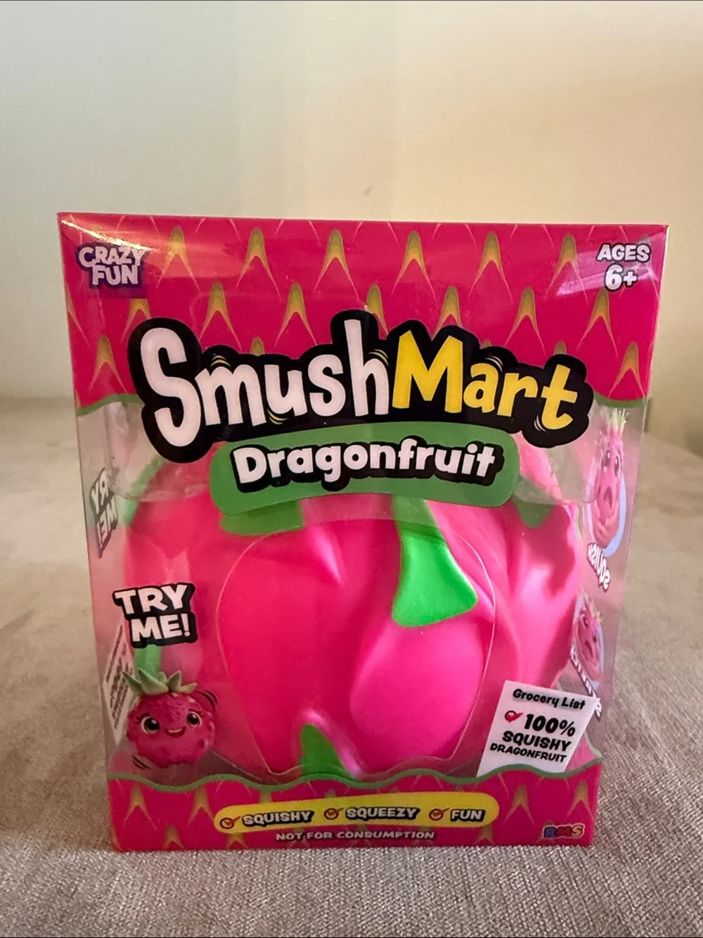 SmushMart Dragonfruit & Kitty Squeeze Fidget Toys | New